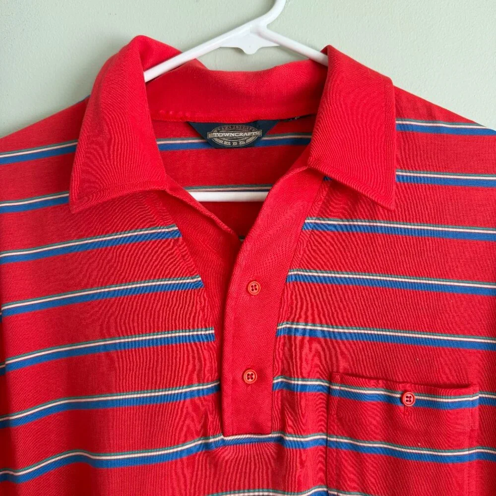 3/$30 🌟 VTG Men's Striped Polo - Picture 4 of 10